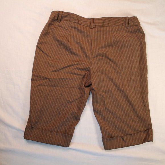 No boundaries y2k shorts brown and stripy size junior 3 - Picture 2 of 2